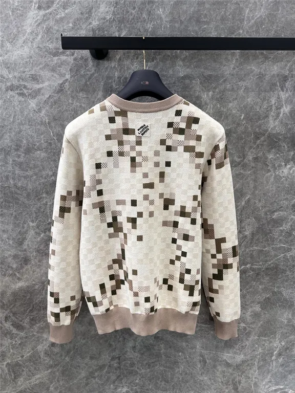 Louis vuitton LV camouflage knitted sweater